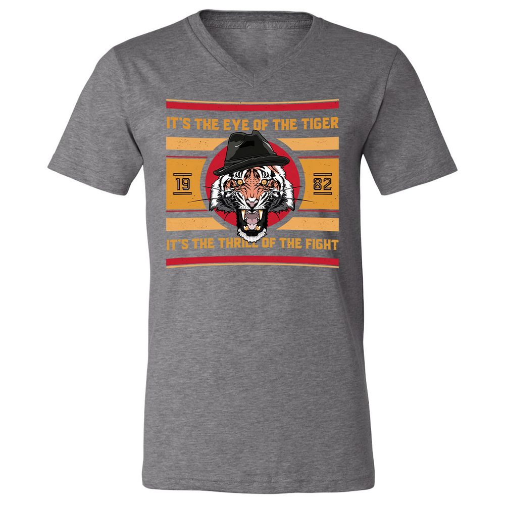 Unisex V-Neck T-Shirt - SRG7D2ZH - Deep Heather - 13