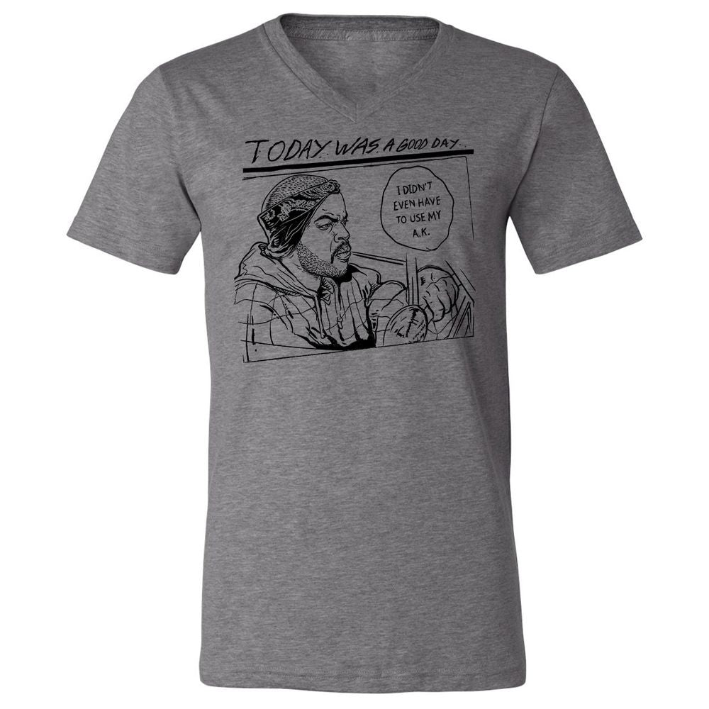 Unisex V-Neck T-Shirt - FKAZEEUL - Deep Heather - 13