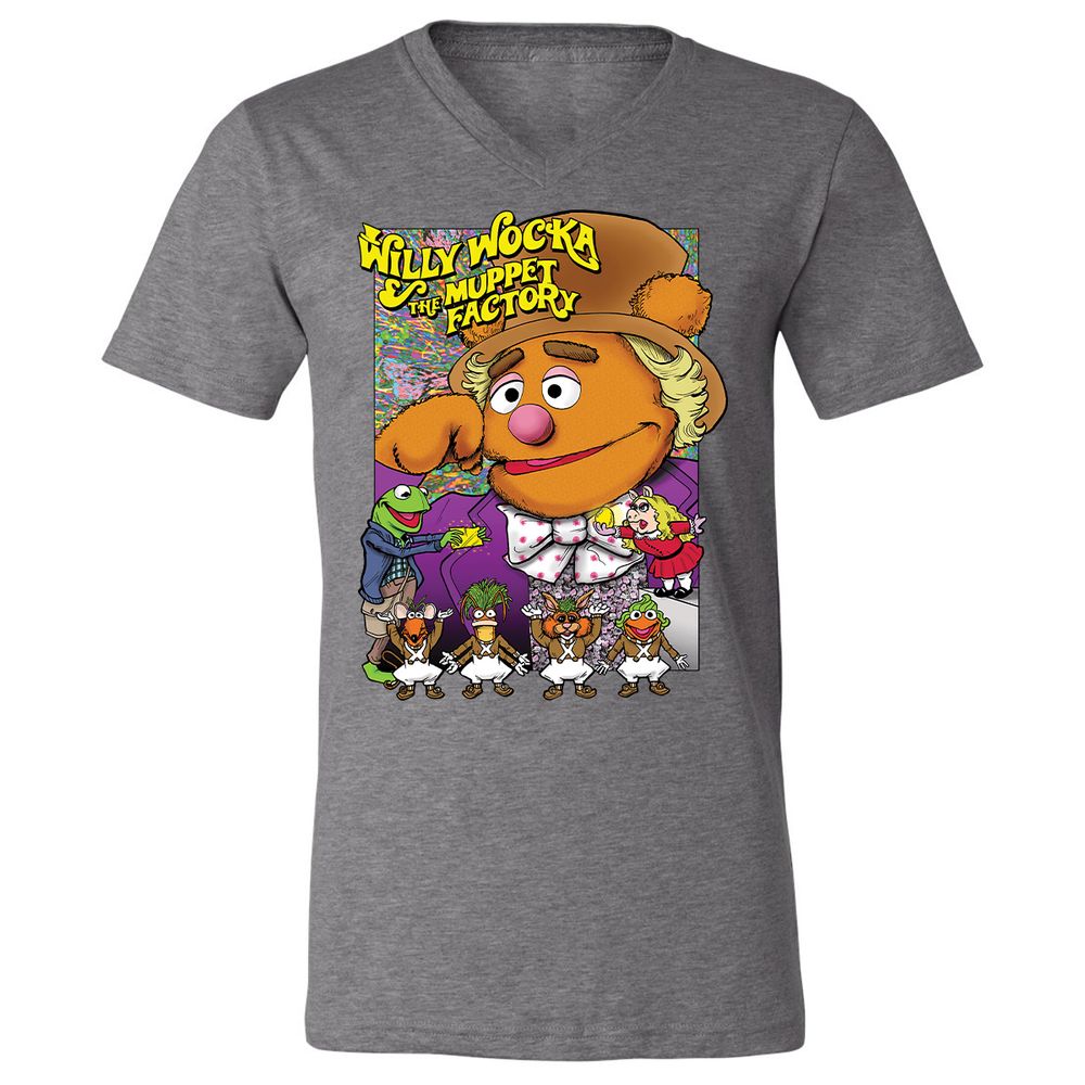 Unisex V-Neck T-Shirt - LDDGFJAD - Deep Heather - 13