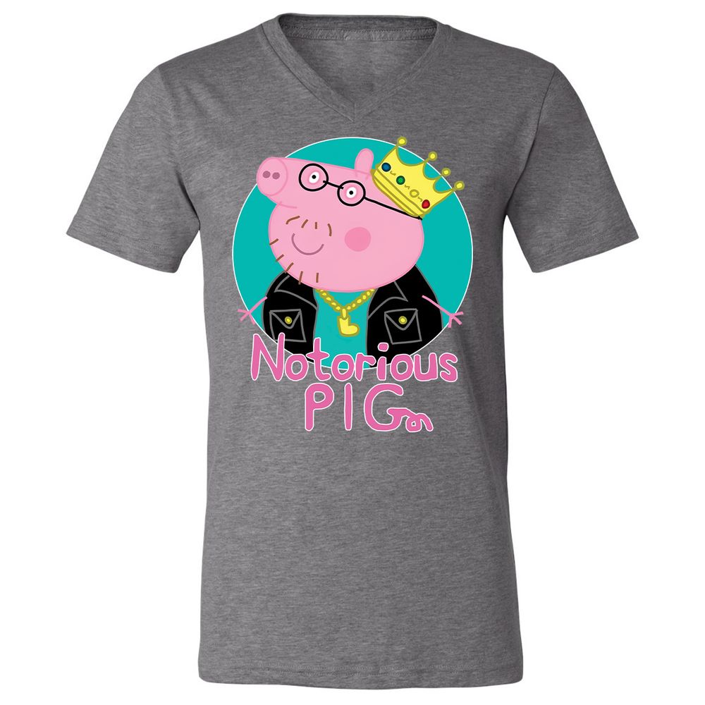 Unisex V-Neck T-Shirt - 2D3FEFPC - Deep Heather - 13