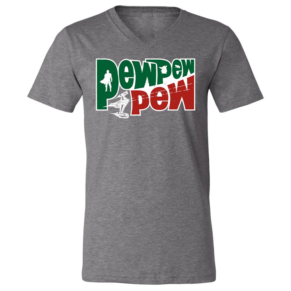 Unisex V-Neck T-Shirt - Q2CLWNBQ - Deep Heather - 13