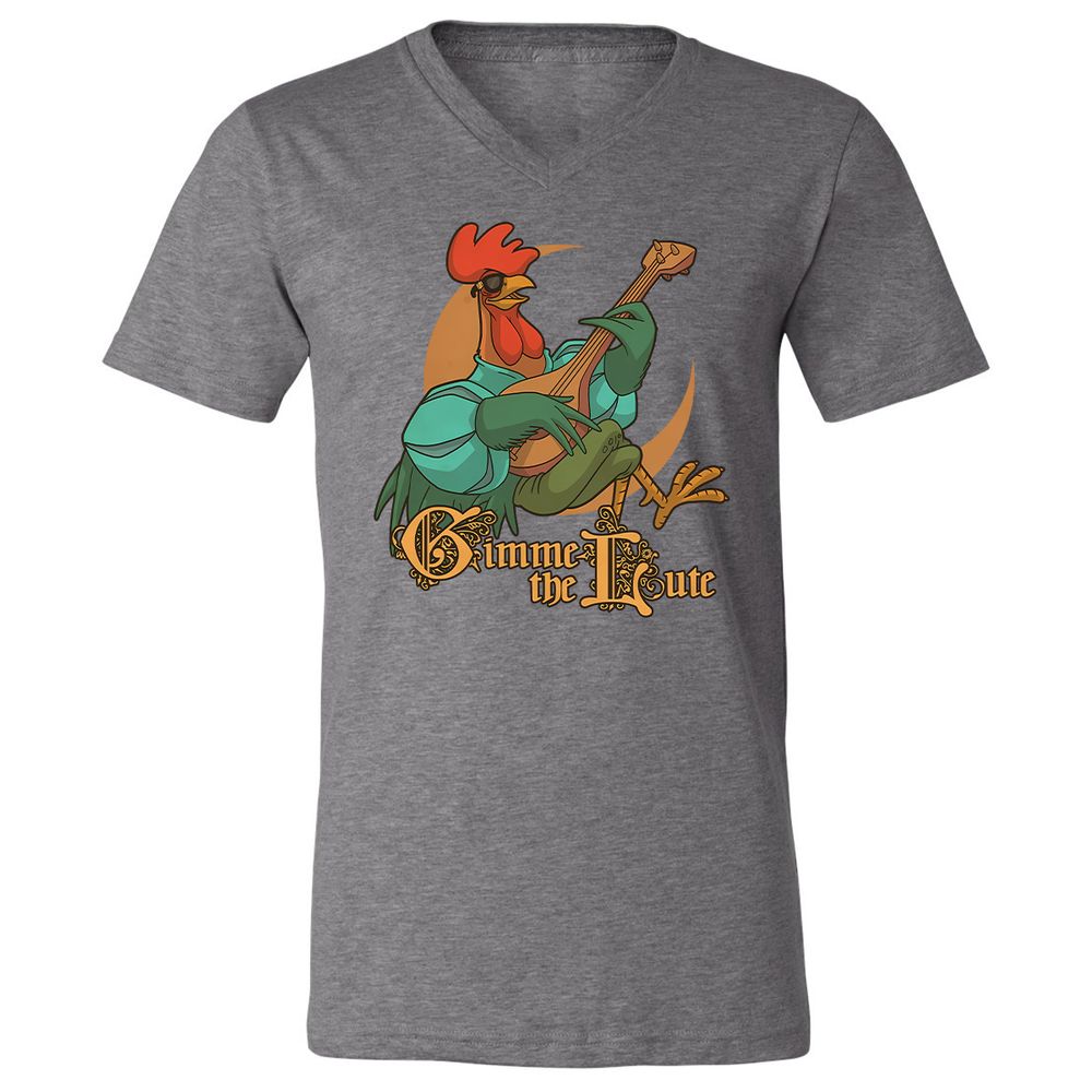 Unisex V-Neck T-Shirt - 6M3M9VZ9 - Deep Heather - 13