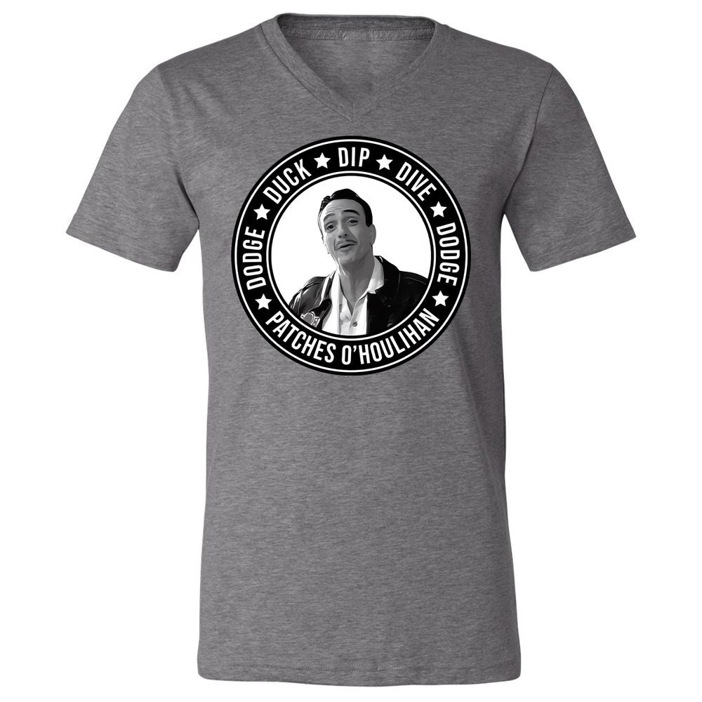 Unisex V-Neck T-Shirt - WHCH8HE1 - Deep Heather - 13
