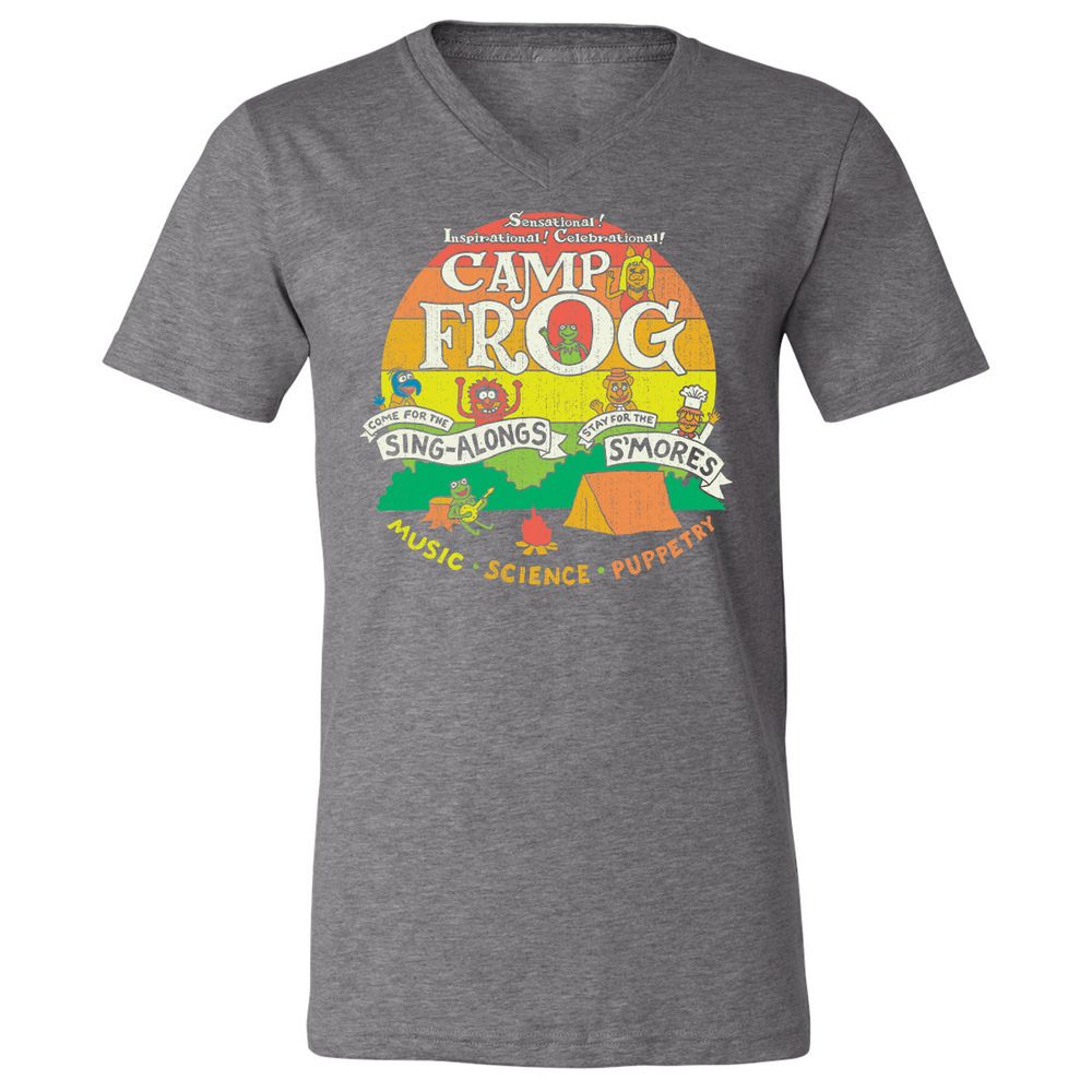 Unisex V-Neck T-Shirt - VRPUWMZB - Deep Heather - 13