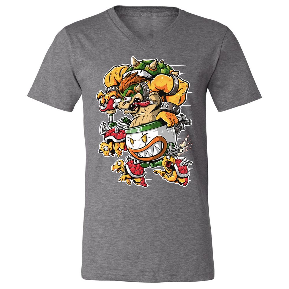 Unisex V-Neck T-Shirt - VS1SEVXJ - Deep Heather - 13