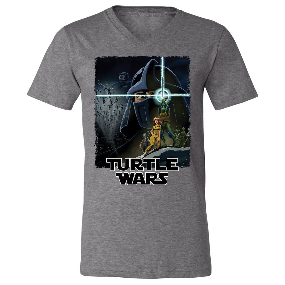 Unisex V-Neck T-Shirt - 7TR9XD6Q - Deep Heather - 13