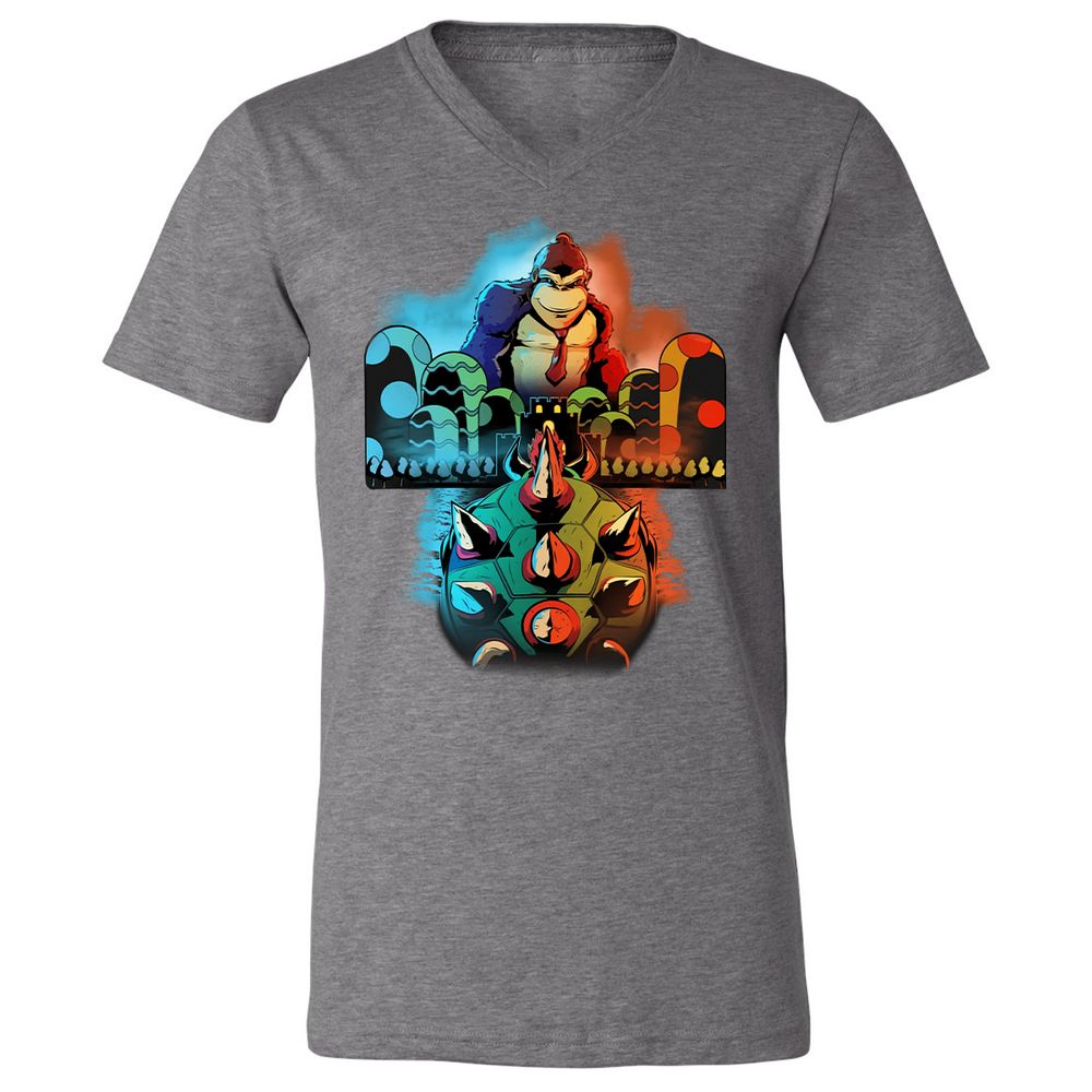 Unisex V-Neck T-Shirt - TJYT7E5V - Deep Heather - 13
