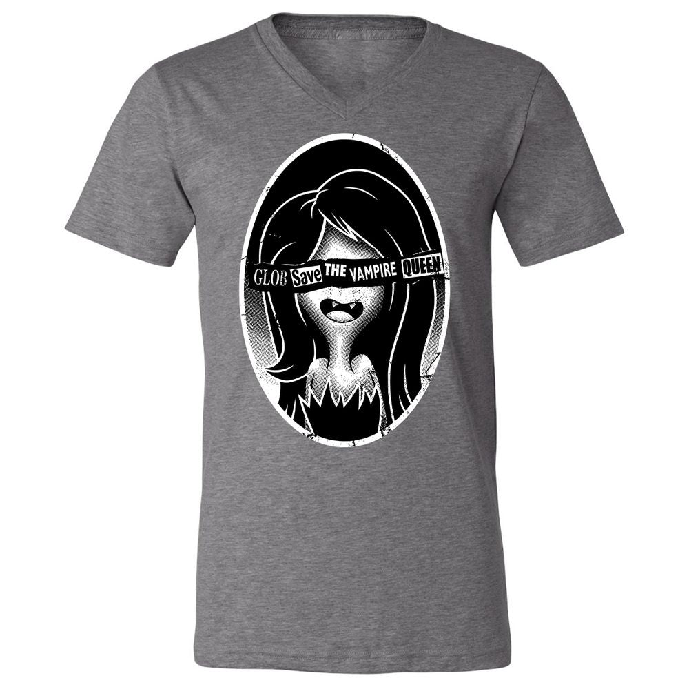 Unisex V-Neck T-Shirt - XGQY5MLQ - Deep Heather - 13