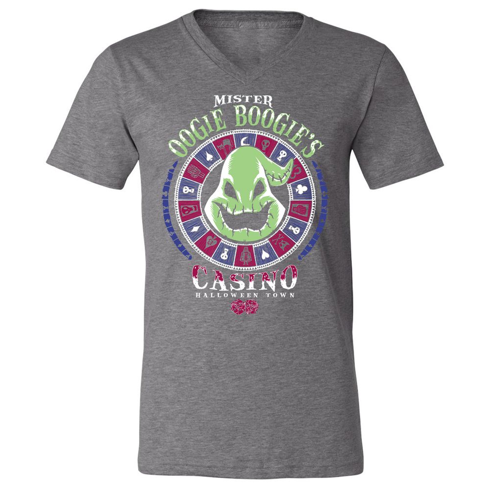 Unisex V-Neck T-Shirt - PZLCJXD8 - Deep Heather - 13
