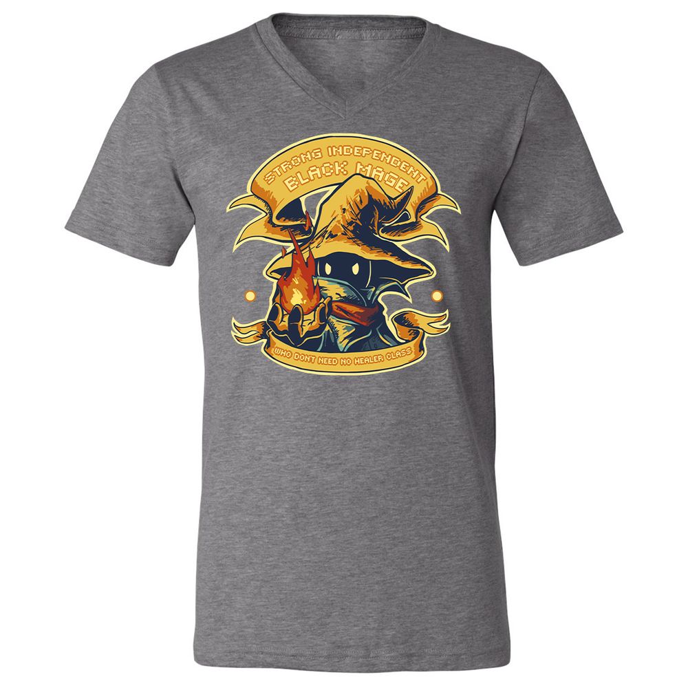 Unisex V-Neck T-Shirt - TA4CN76V - Deep Heather - 13