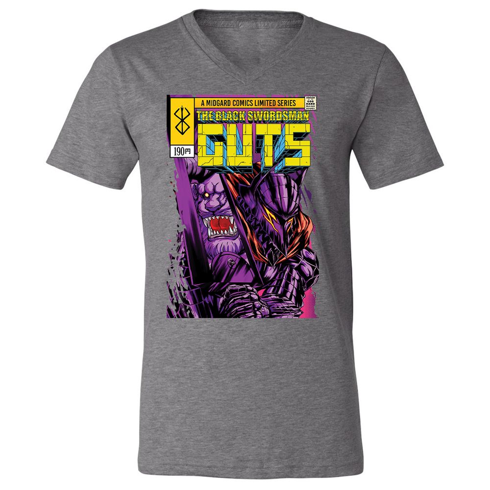Unisex V-Neck T-Shirt - XUBMNVYS - Deep Heather - 13