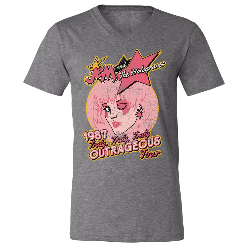 Unisex V-Neck T-Shirt - 4Y2HTL2P - Deep Heather - 13