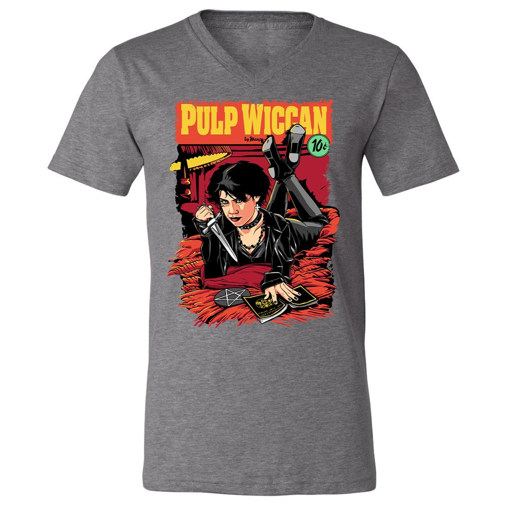 Unisex V-Neck T-Shirt - VD9F4Y1Z - Deep Heather - 13
