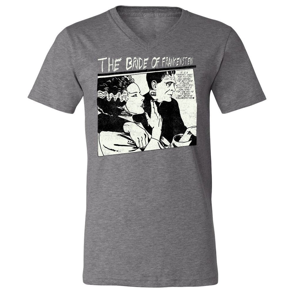 Unisex V-Neck T-Shirt - UR997JAH - Deep Heather - 13