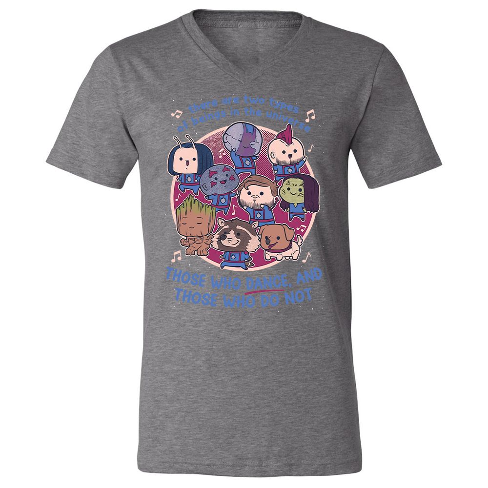 Unisex V-Neck T-Shirt - AXH7DPYF - Deep Heather - 13