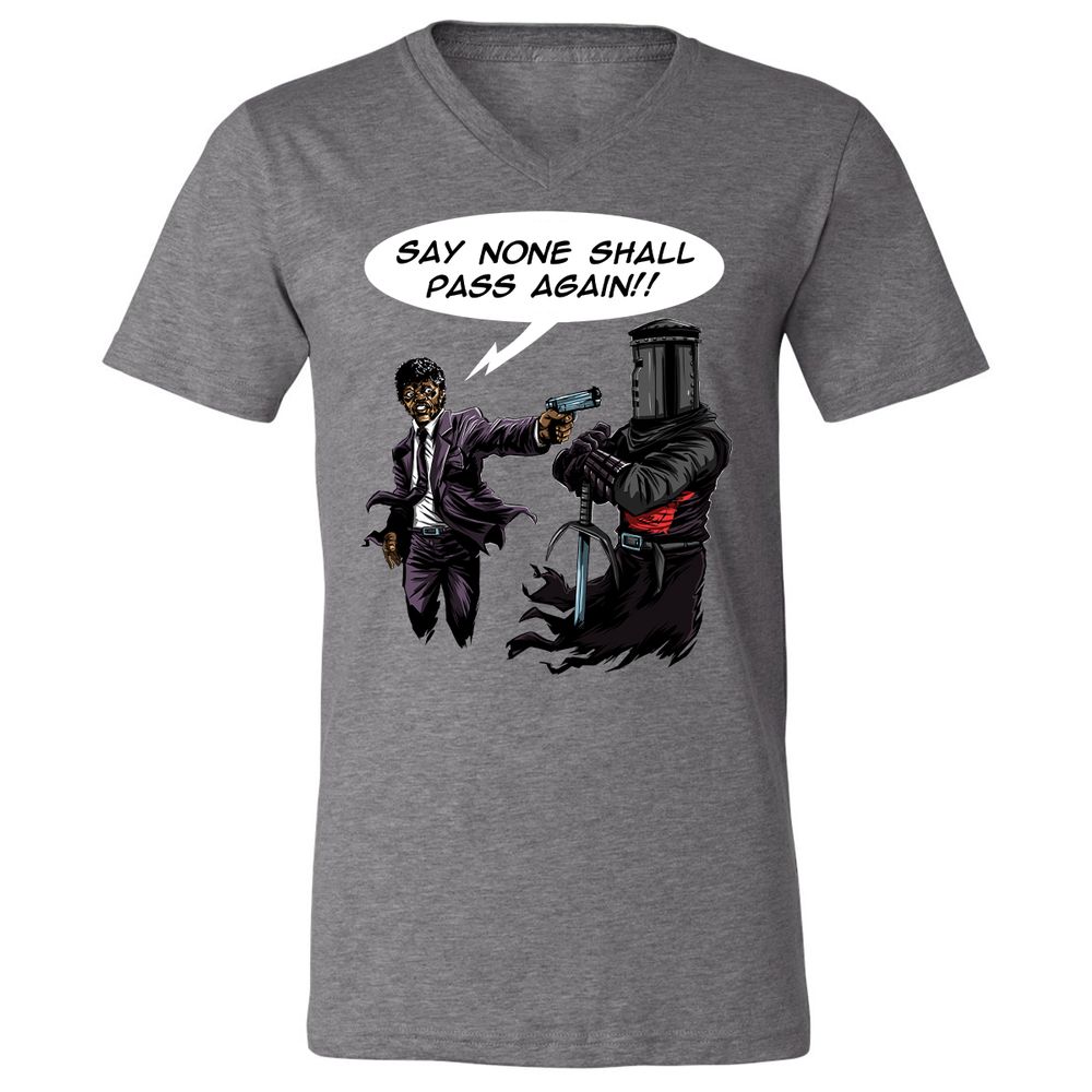 Unisex V-Neck T-Shirt - 5VLJ35MX - Deep Heather - 13