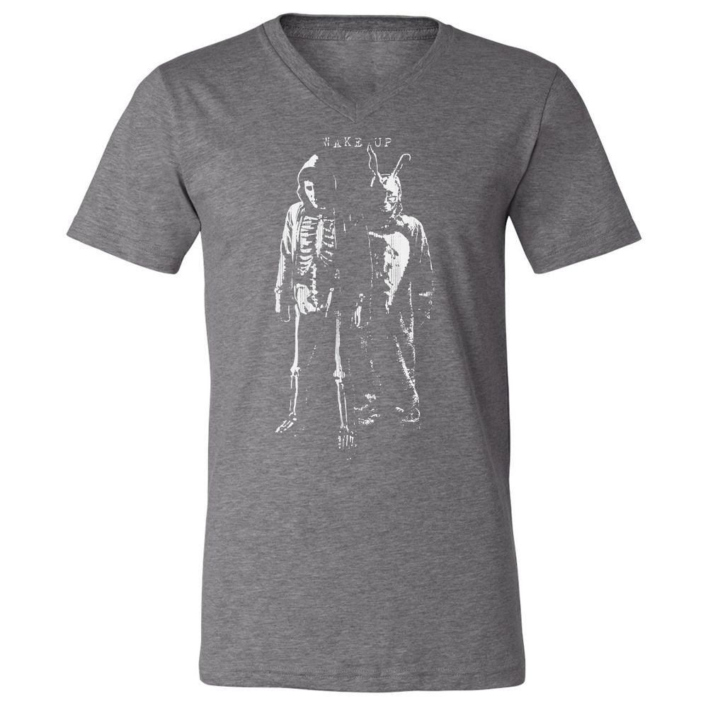 Unisex V-Neck T-Shirt - UEYGEB69 - Deep Heather - 13