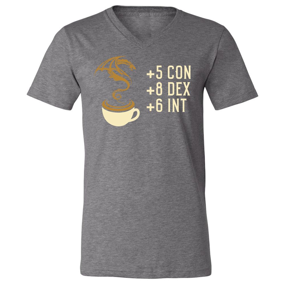 Unisex V-Neck T-Shirt - WR7UDQQS - Deep Heather - 13