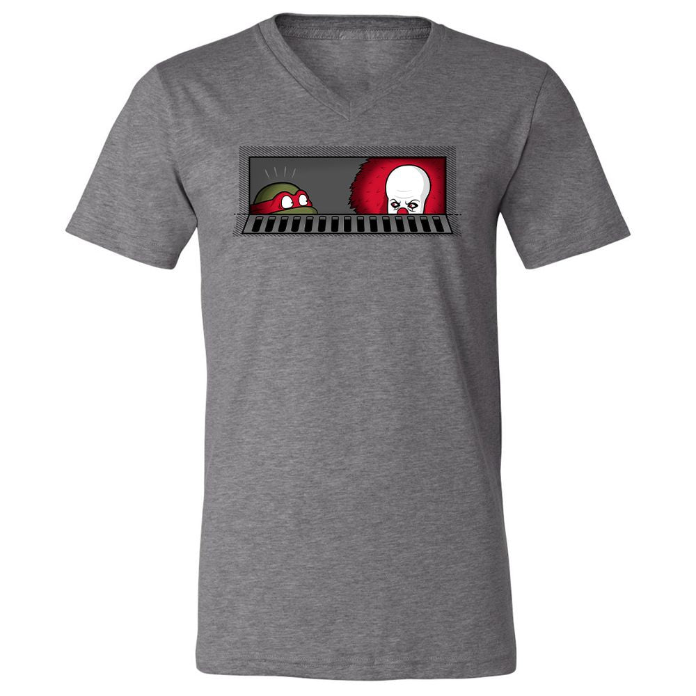 Unisex V-Neck T-Shirt - 83AW63PB - Deep Heather - 13