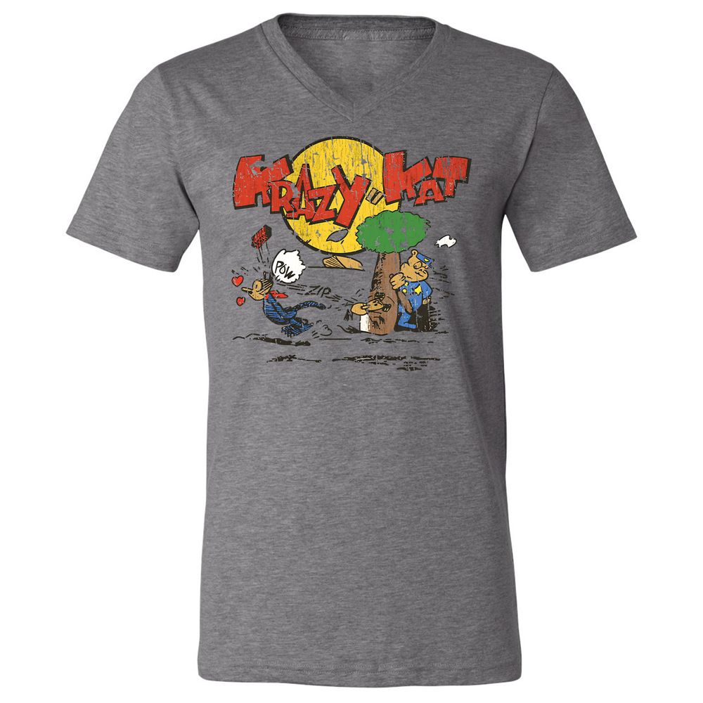 Unisex V-Neck T-Shirt - VGVMMZ24 - Deep Heather - 13