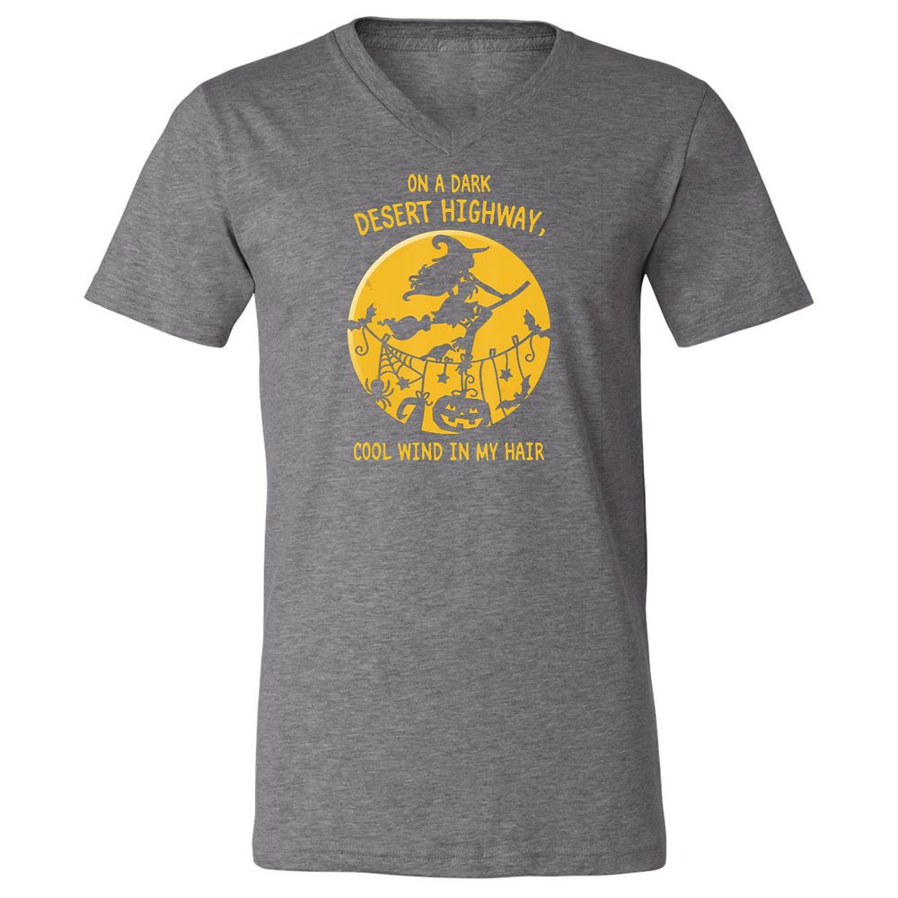 Unisex V-Neck T-Shirt - UFG38F7T - Deep Heather - 13