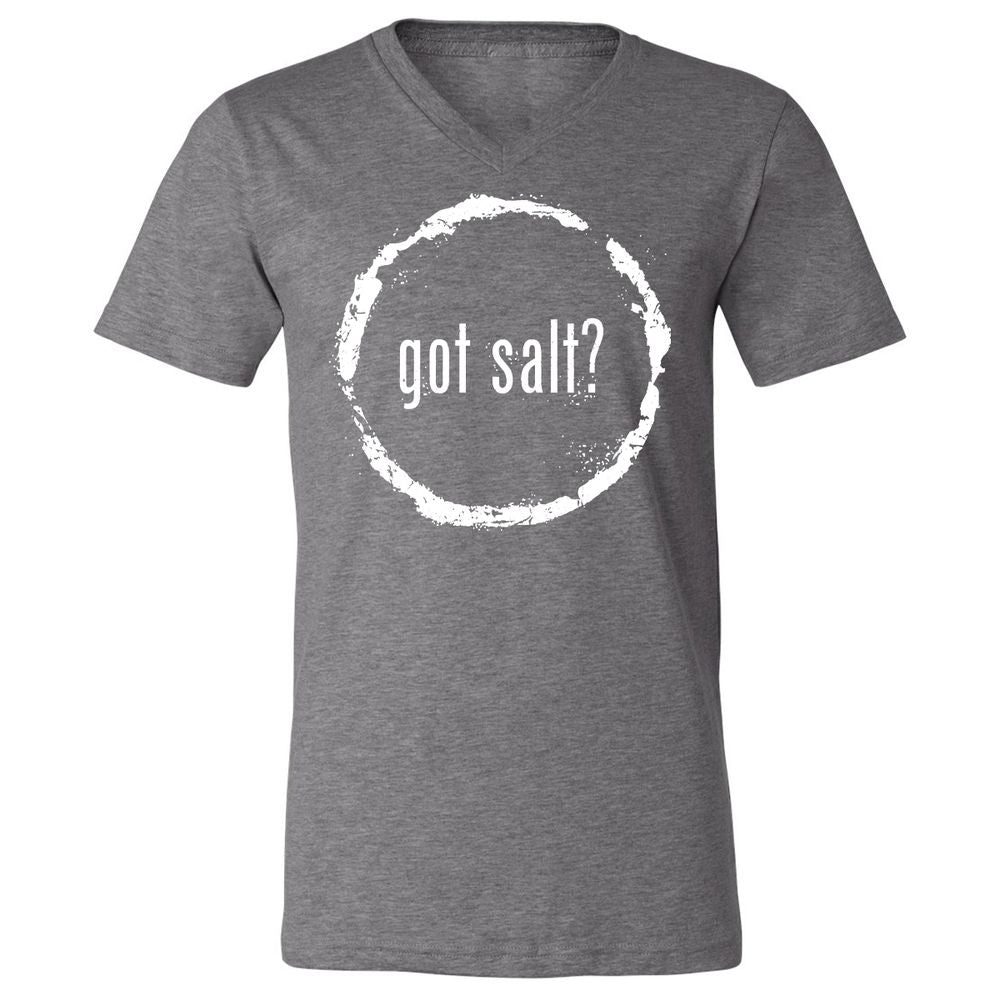 Unisex V-Neck T-Shirt - CAQLBXHW - Deep Heather - 13