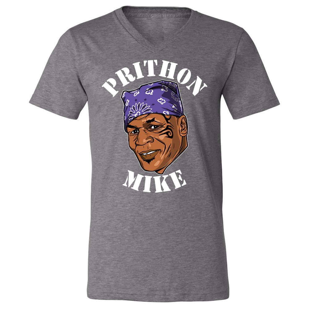 Unisex V-Neck T-Shirt - 8UF29GBM - Deep Heather - 13