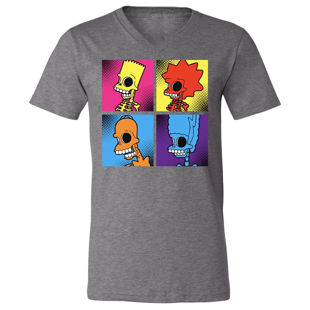 Unisex V-Neck T-Shirt - 5S9KB44U - Deep Heather - 13