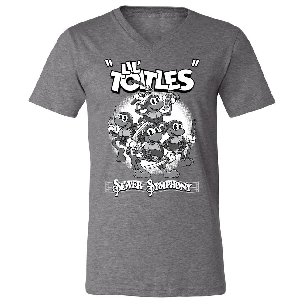 Unisex V-Neck T-Shirt - 1WCRQV9K - Deep Heather - 13