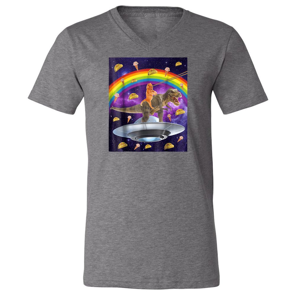 Unisex V-Neck T-Shirt - NL14CKS9 - Deep Heather - 13