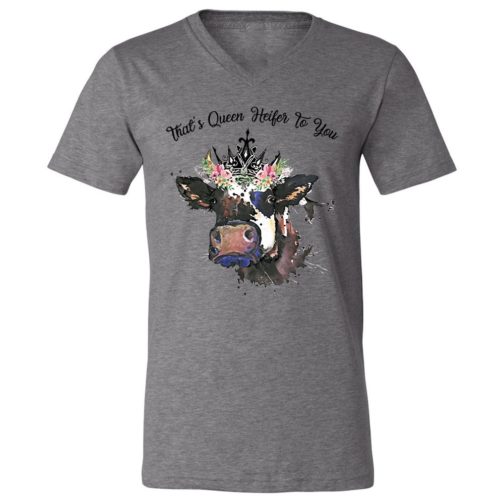 Unisex V-Neck T-Shirt - JLHFM3WA - Deep Heather - 13
