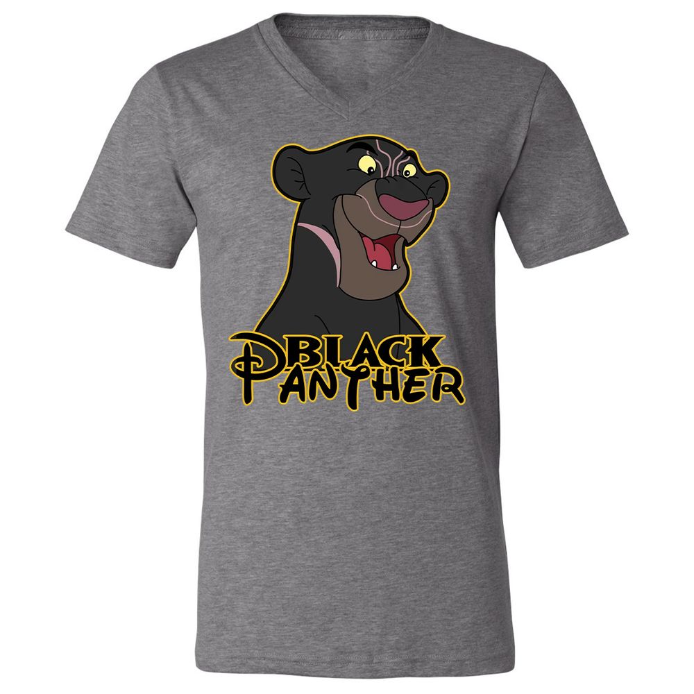 Unisex V-Neck T-Shirt - 7LRP445Z - Deep Heather - 13