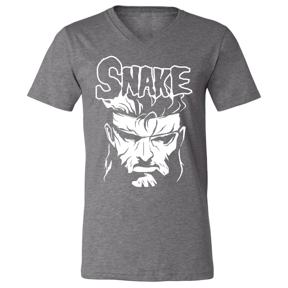 Unisex V-Neck T-Shirt - ZTK3PMDY - Deep Heather - 13
