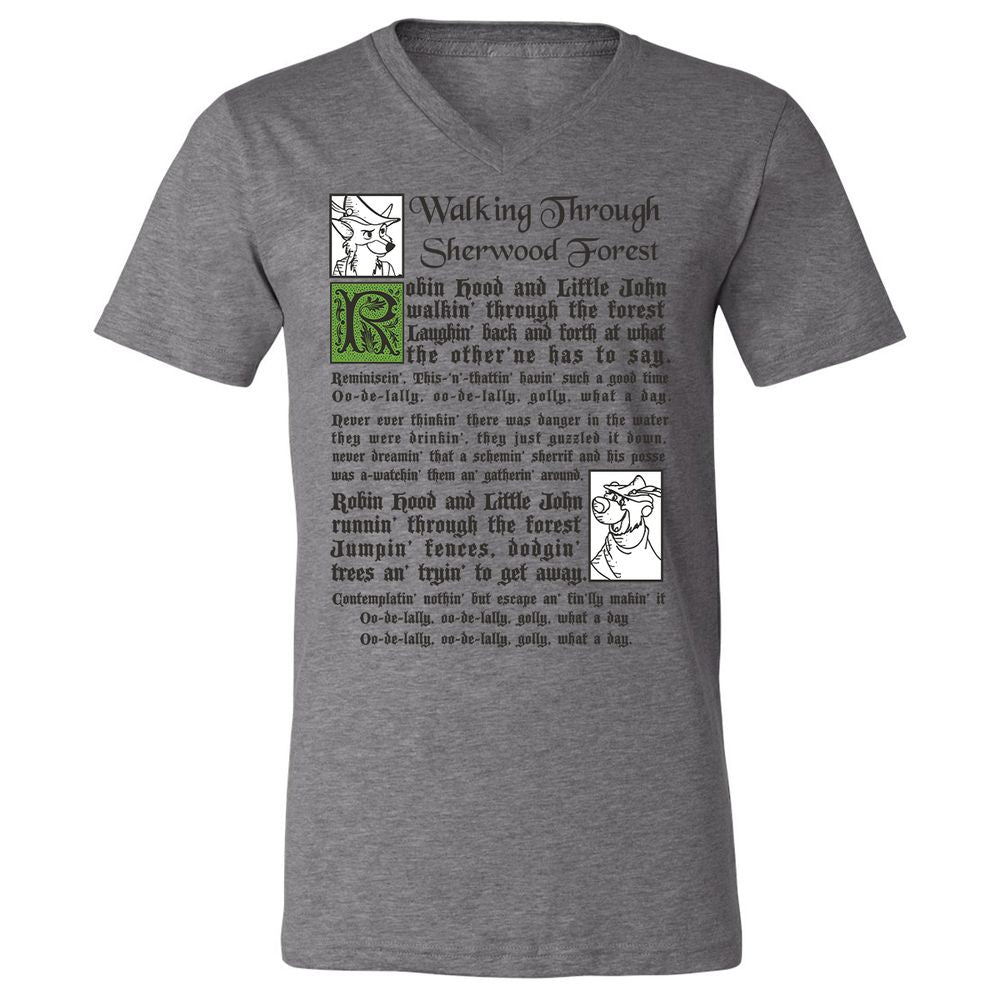 Unisex V-Neck T-Shirt - A6LYJTGA - Deep Heather - 13