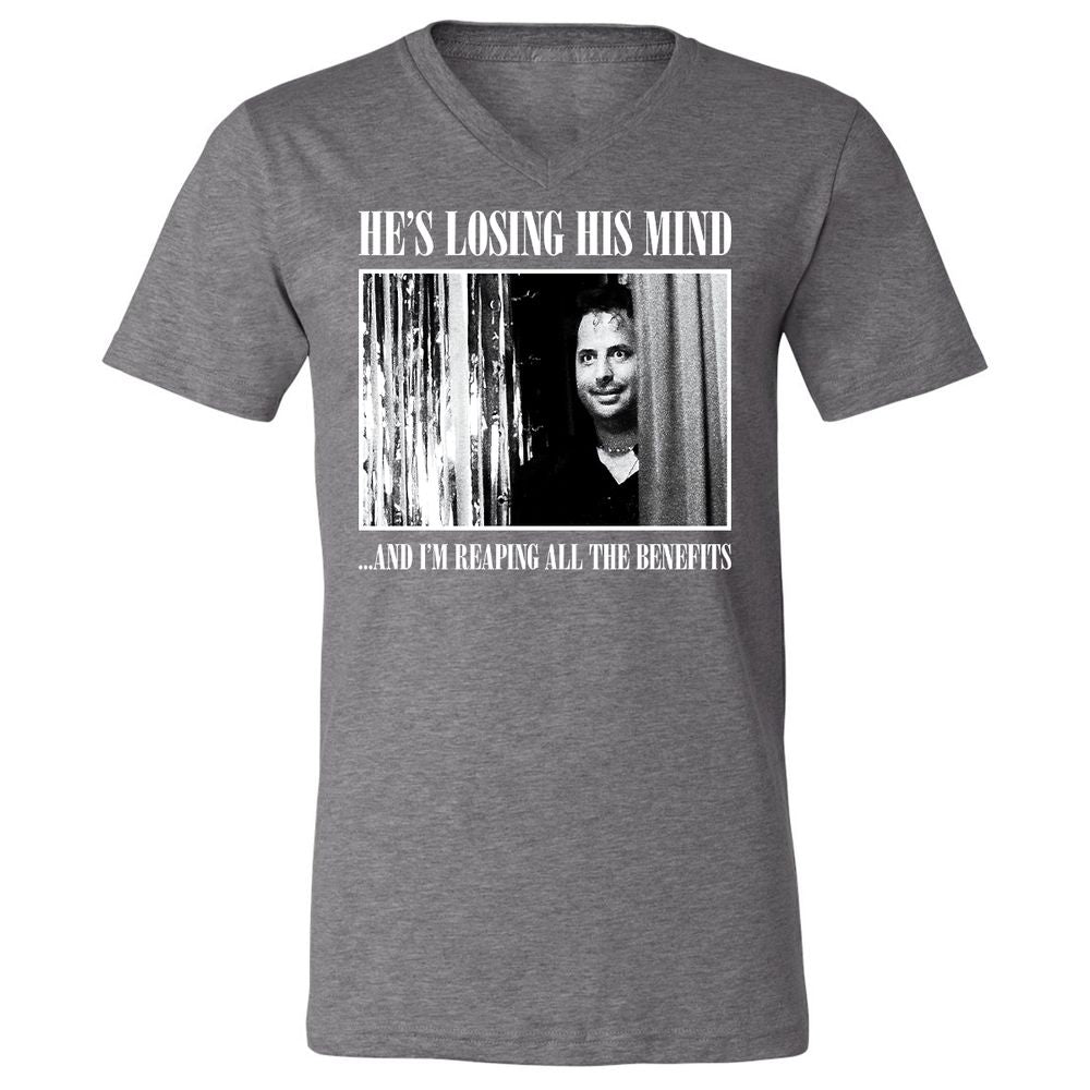 Unisex V-Neck T-Shirt - 81CM54RA - Deep Heather - 13