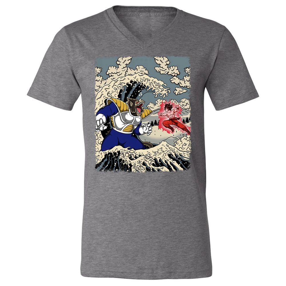 Unisex V-Neck T-Shirt - 9PRUS685 - Deep Heather - 13