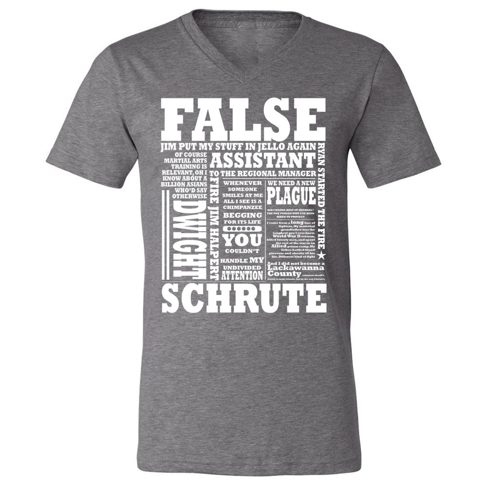 Unisex V-Neck T-Shirt - 2BE1JPTM - Deep Heather - 13