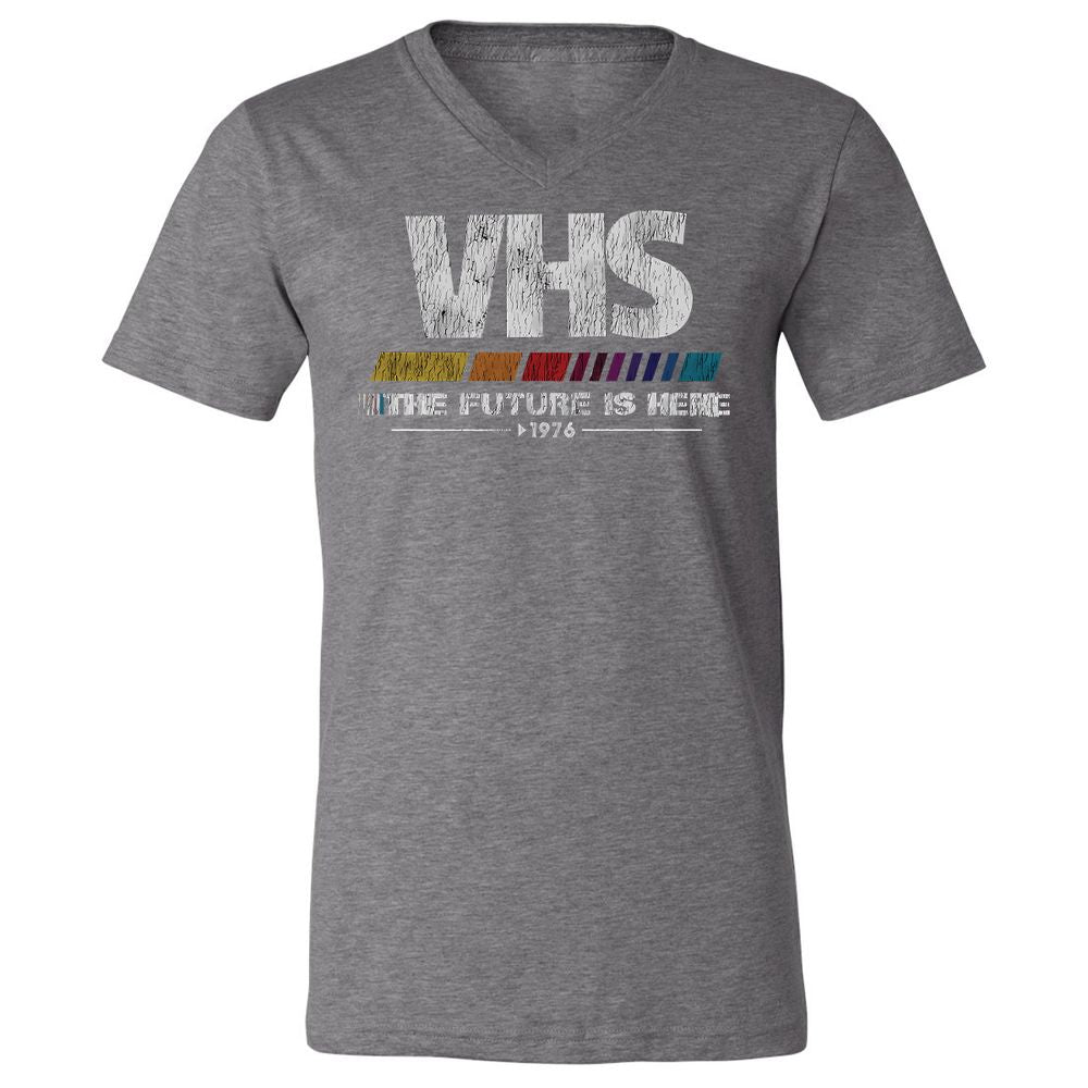 Unisex V-Neck T-Shirt - ZHBZ17W9 - Deep Heather - 13