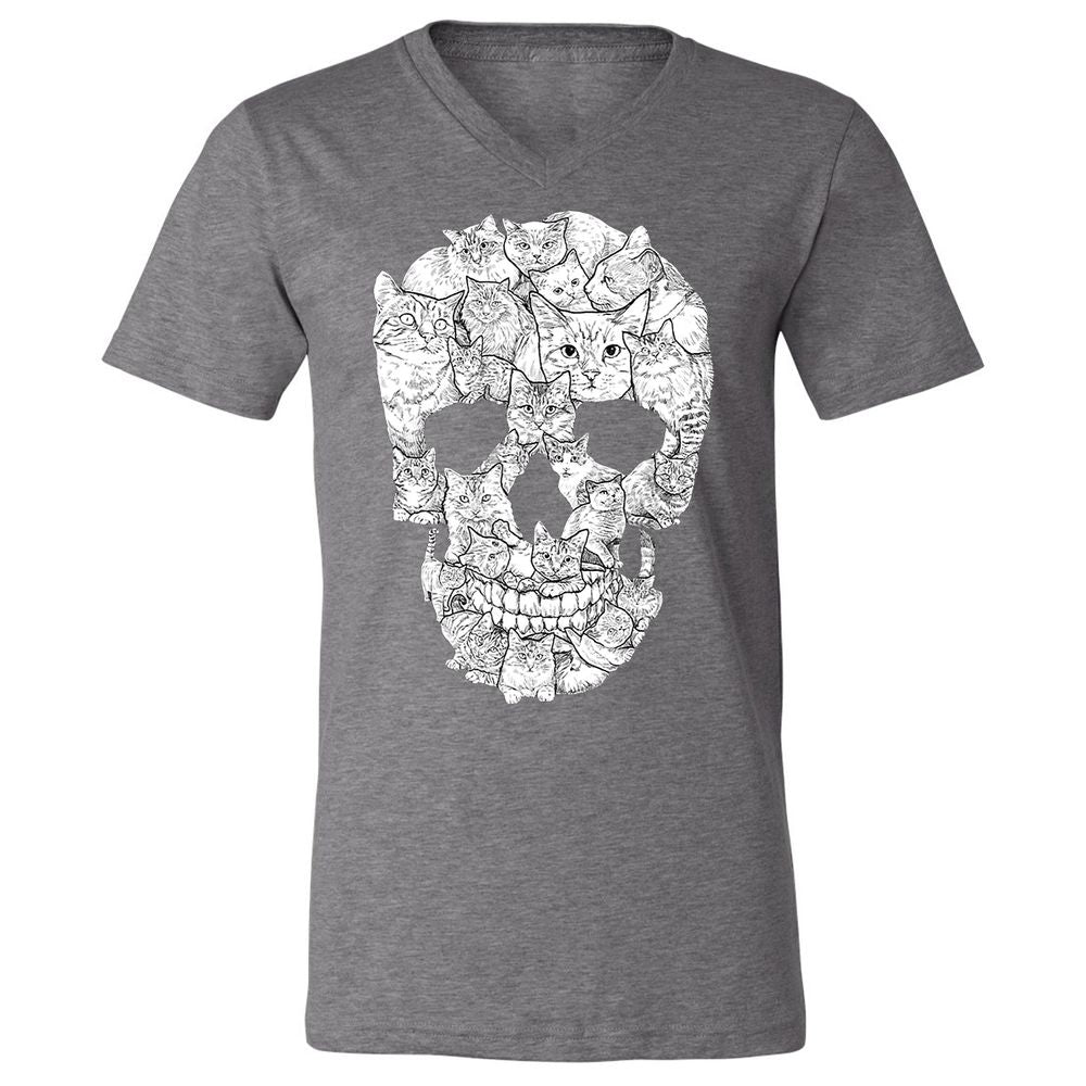 Unisex V-Neck T-Shirt - ZT3TLTST - Deep Heather - 13