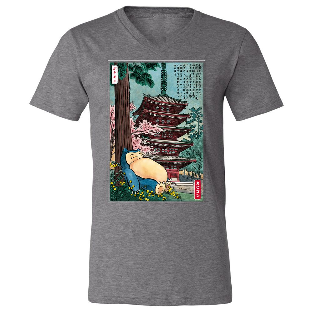 Unisex V-Neck T-Shirt - KY4D79SA - Deep Heather - 13