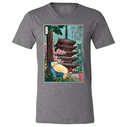 Unisex V-Neck T-Shirt - KY4D79SA - Deep Heather - 13