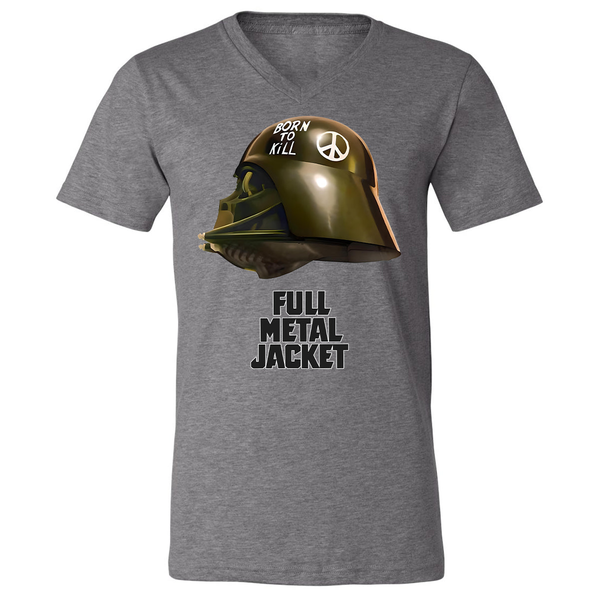 Unisex V-Neck T-Shirt - N4MSLJQB - Deep Heather - 13