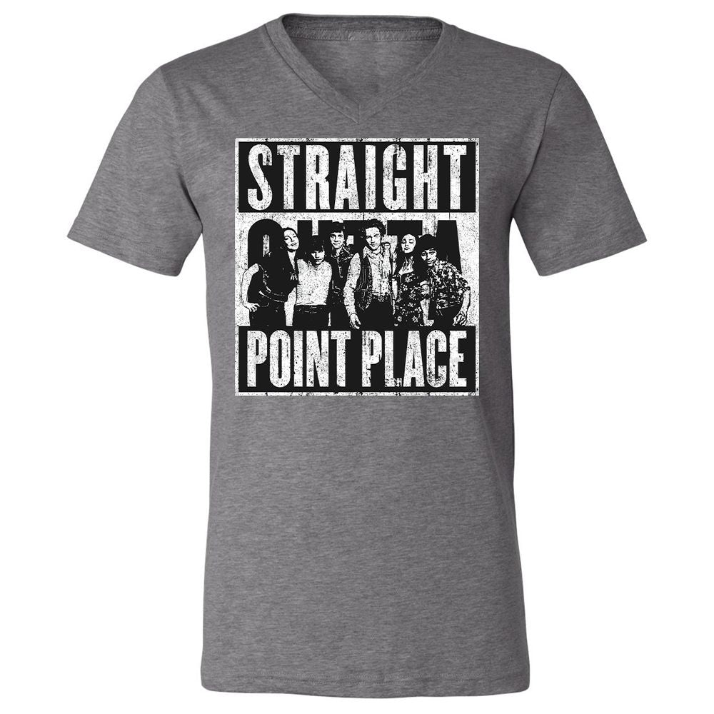 Unisex V-Neck T-Shirt - 49ZE5VGG - Deep Heather - 13