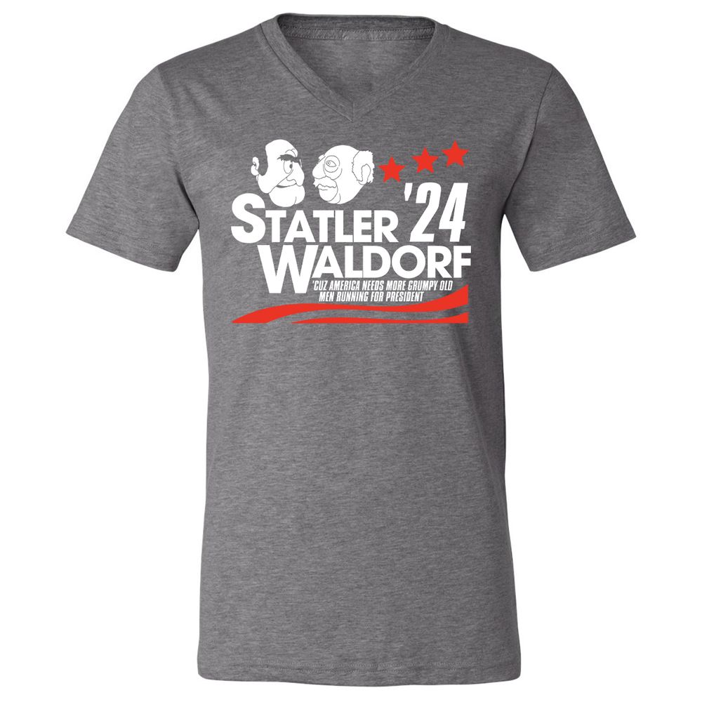 Unisex V-Neck T-Shirt - LYS27YWL - Deep Heather - 13