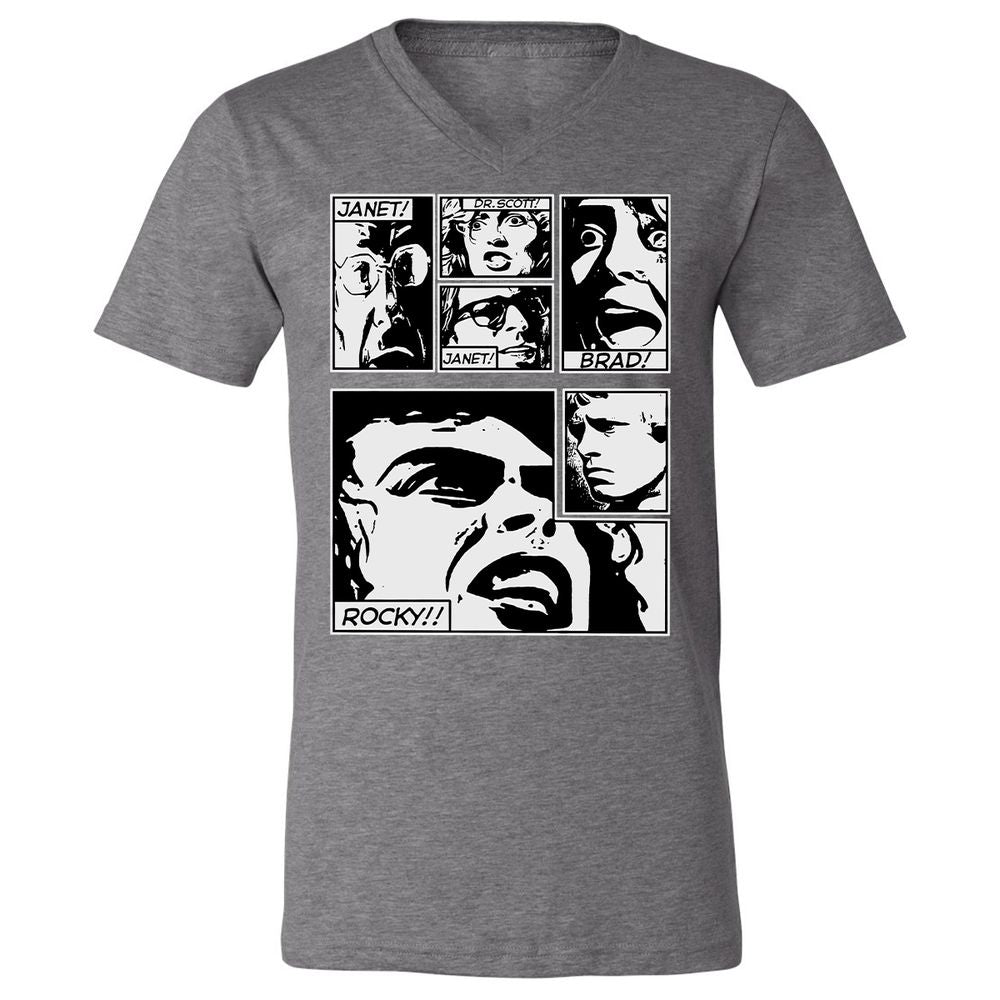 Unisex V-Neck T-Shirt - SRY4GM6B - Deep Heather - 13