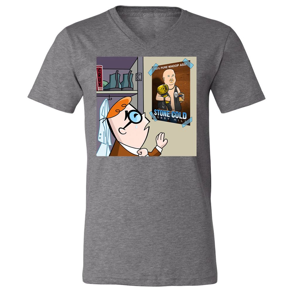 Unisex V-Neck T-Shirt - EYE2AMA6 - Deep Heather - 13