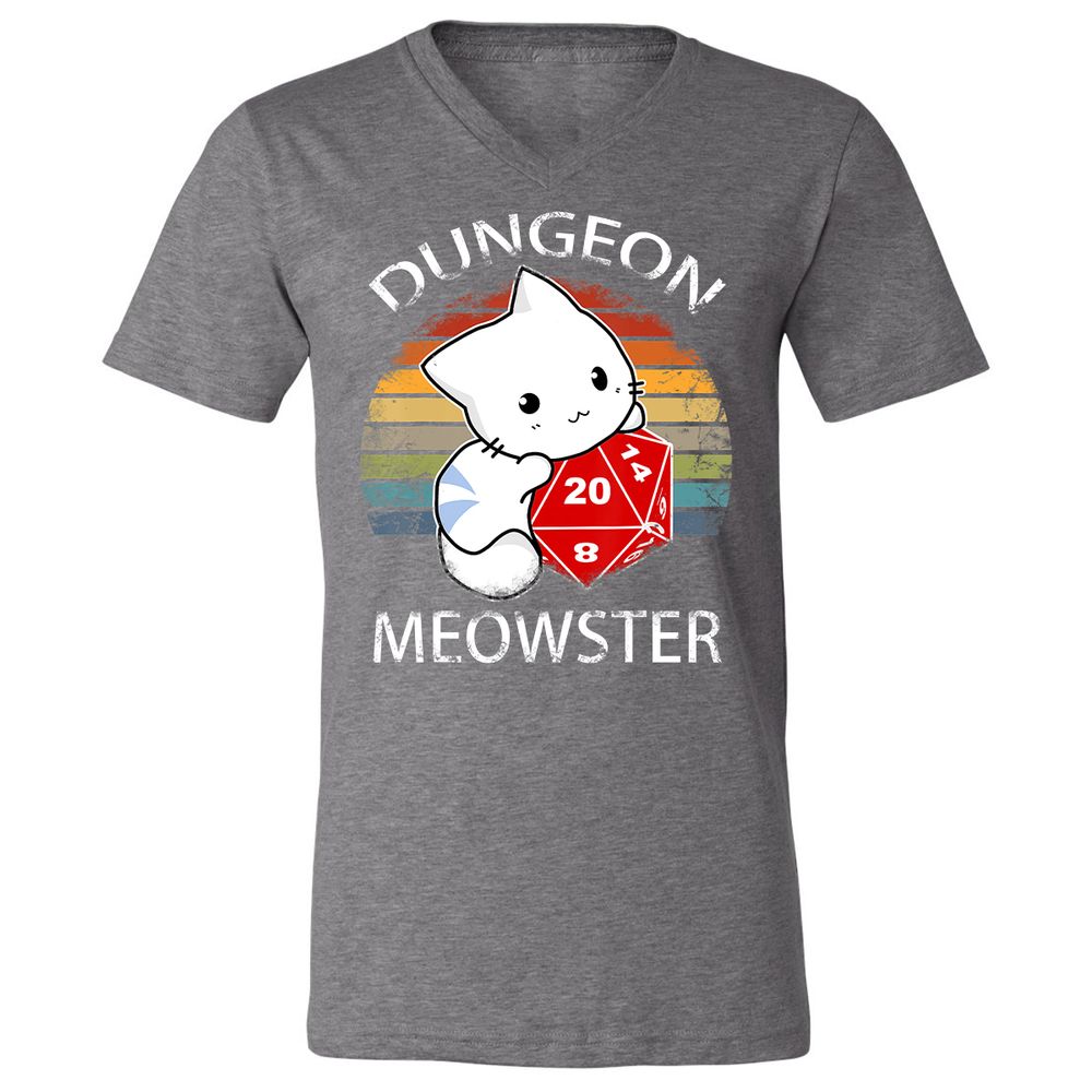 Unisex V-Neck T-Shirt - EVYR9ZHD - Deep Heather - 13