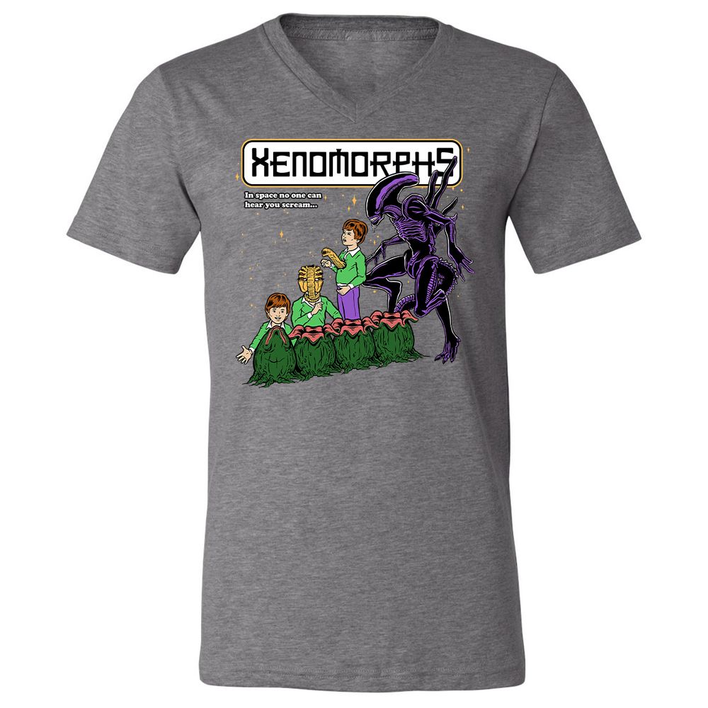 Unisex V-Neck T-Shirt - YP5ZAR22 - Deep Heather - 13