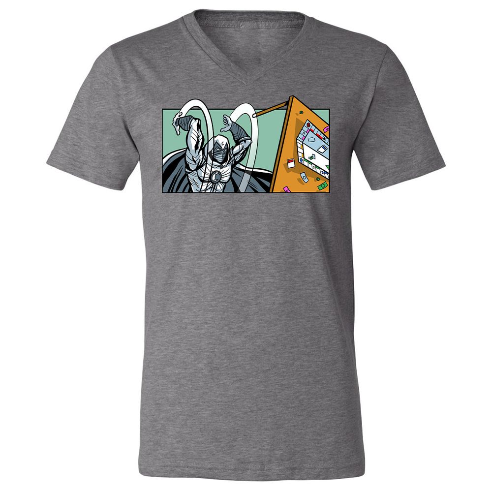 Unisex V-Neck T-Shirt - DVF36SGS - Deep Heather - 13