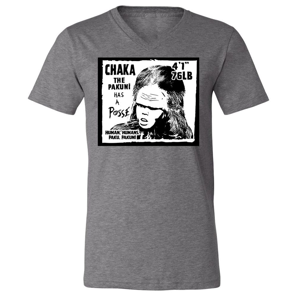Unisex V-Neck T-Shirt - HWTV1J9A - Deep Heather - 13